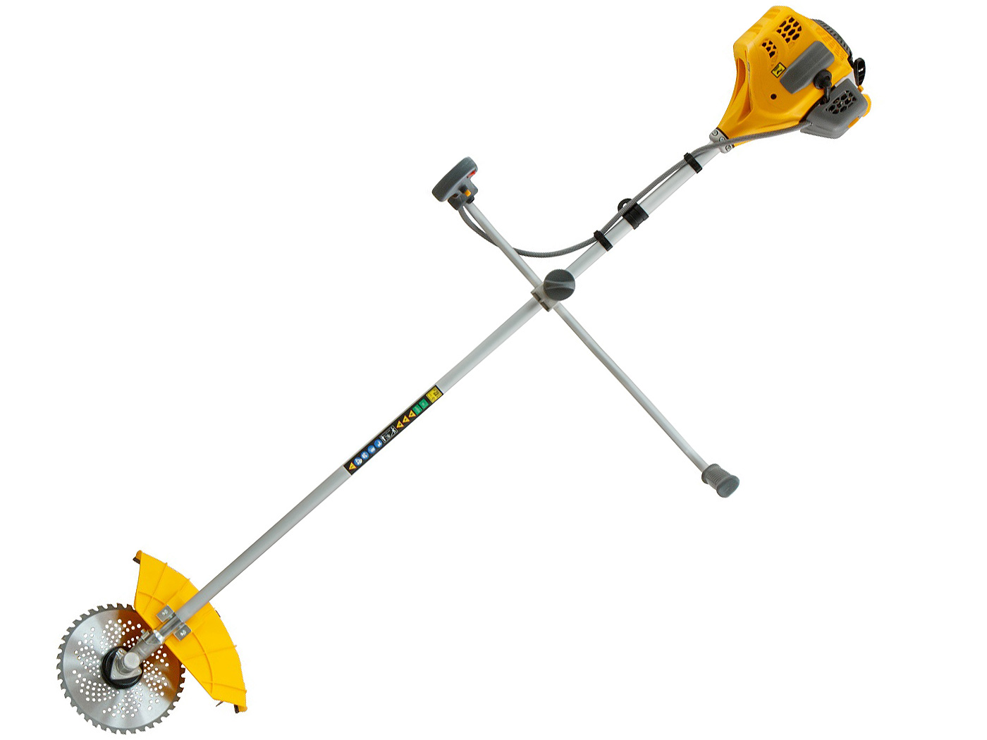 Регулируемая эргономичная широкая рукоятка управления велосипедного типа мотокосы Gunter MSG-192