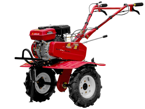 Мотокультиватор Asilak SL-85BL с колесами 4,00-8, двигателем мощностью 7,5 л.с., 4 передачи вперед, 2 назад, почвенными фрезами