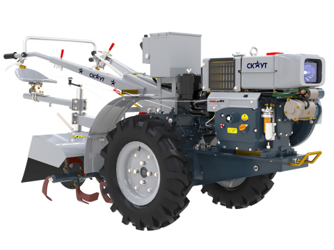 Мотоблок Скаут 15 DE с почвофрезой и сиденьем