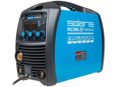 Полуавтомат инверторный Solaris MULTIMIG-227 для сварки в режимах MIG, MAG, FLUX, MMA, DC Lift TIG