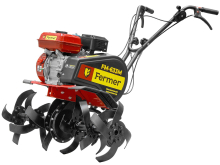 Мотокультиватор Fermer FM-633 M с бензиновым двигателем мощностью 7,5 л.с., почвенными фрезами с дополнительными съемными секциями Мотокультиватор Fermer FM-633 M с бензиновым двигателем мощностью 7,5 л.с., почвенными фрезами с дополнительными съемными секциями