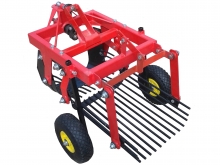 Картофелекопалка Агромоторсервис КМ-1П с пневматическими колесами для мотоблоков Беларус МТЗ