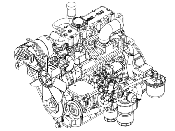 Белорусский 3-цилиндровый дизельный двигатель MMZ-3LD (ММЗ) объемом 1,6 литра, мощностью 35 л.с. Белорусский 3-цилиндровый дизельный двигатель MMZ-3LD (ММЗ) объемом 1,6 литра, мощностью 35 л.с.