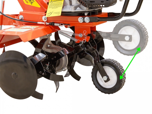 Складное транспортировочное колесо культиватора Fermer FM-511MX Складное транспортировочное колесо культиватора Fermer FM-511MX